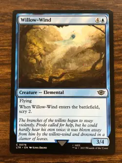 Magic the Gathering MTG Lord of the Rings Willow-Wind 076 NM+ - Image 1