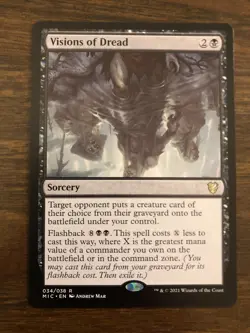 MTG Visions of Dread Commander: Innistrad: Midnight Hunt 034/038 Regular Rare - Image 1