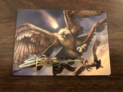MTG Lord Of The Rings Gold Stamped Art Series Gwailhir, Greatest of the Eagles - Image 1