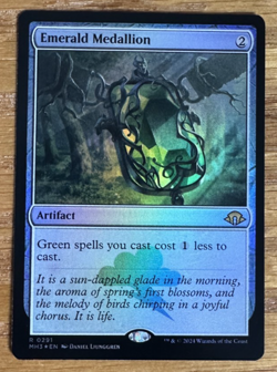 MTG Modern Horizons 3, Emerald Medallion - Foil - Image 1