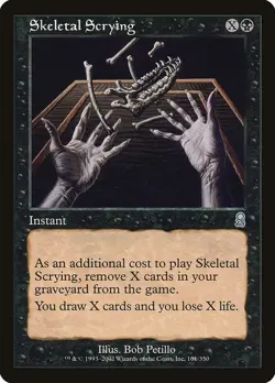 MTG Odyssey --- SKELETAL SCRYING --- Uncommon! NM! Magic the Gathering! - Image 3