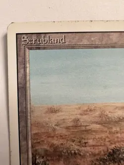 MTG Scrubland Revised Edition Dual Land LP-NM Condition - Image 2