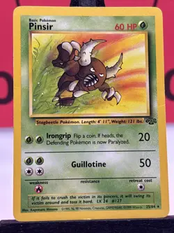 Pinsir 25/64 Jungle Set WOTC Pokemon TCG Regular Rare 1999 LP - Image 3