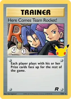Here Comes Team Rocket! (#15 SWSH - Celebrations - Classic Collection NM Pokemon - Image 1