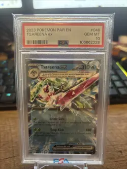 2023 Pokemon PAR EN Tsareena ex #046 PSA 10 - Image 1