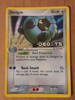 Pokemon Shelgon 45/107 Deoxys Reverse Holo Rare LP See Pictures - Image 1
