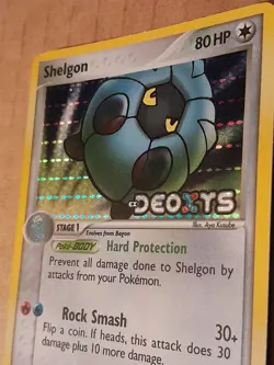 Pokemon Shelgon 45/107 Deoxys Reverse Holo Rare LP See Pictures - Image 2
