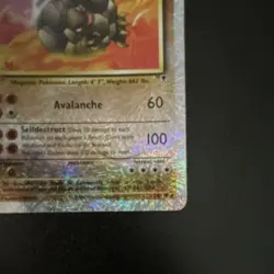 Pokemon Golem Reverse Holo Legendary Collection Rare 24/110 Stage 2 80 HP Card - Image 3
