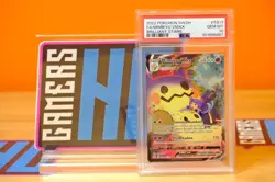 2022 POKEMON SWORD & SHIELD BRILLIANT STARS #TG17 FULL ART MIMIKYU VMAX PSA 10 - Image 1