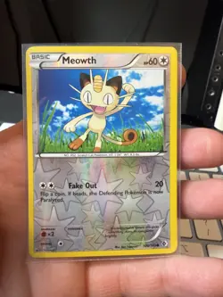 Pokemon 2012 Boundaries Crossed 106/149 Meowth reverse holo common card - Image 1