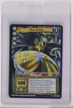 2005 One Piece The Quest Begins CCG Don Krieg Silver Rare Silver Letters Card - Image 1