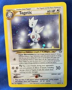 Togetic 16/111 Neo Genesis Holo Rare - Pokemon Card LP+ /NM VINTAGE - Image 3