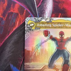 MTG Peter Parker Amazing Spider-Man 0208 Web Borderless Art Foil Card Magic - Image 2
