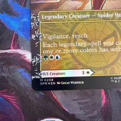 MTG Peter Parker Amazing Spider-Man 0208 Web Borderless Art Foil Card Magic - Image 5