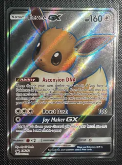 Pokemon Eevee GX SM242 Full Art Holo Promo Card Near Mint Condition - Image 1