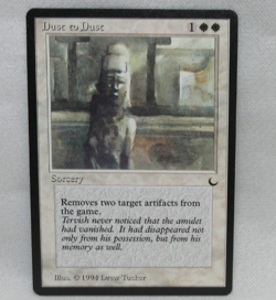DUST TO DUST MAGIC THE GATHERING THE DARK MTG 1994 Trading Card #407 - Image 1