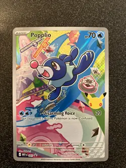 Pokemon Popplio Full Illustration Rare Promo card 045🔥Near Mint or better🔥 - Image 1