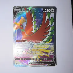 Ho-Oh v Full Art Holo Card 187/195 Sword & Shield Silver Tempest - Image 1
