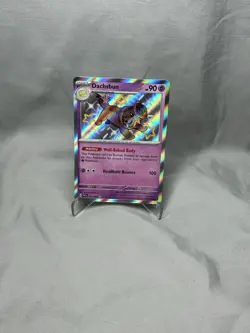 Pokemon TCG Shiny Dachsbun Holo Rare Card 161/091 Paldean Fates NM - Image 1