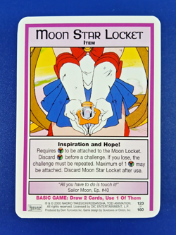 Moon Star Locket #123 Rare - Premier 1st Edition, Sailor Moon CCG card (2000) R - Image 1