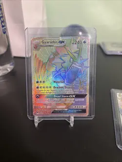 Gyarados GX Rainbow Full Art Holo Secret 112/111 Sm-Crimson Invasion NEAR MINT - Image 1