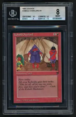 ***BGS 8 Kobold Overlord** MTG Legends Magic Kid Icarus - Image 1
