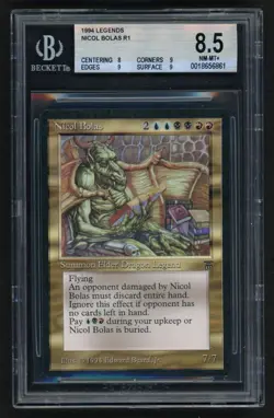 ***BGS 8.5 Nicol Bolas** MTG Legends Magic Kid Icarus - Image 1
