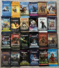 Magic: The Gathering Sealed Booster Pack Lot 24 Packs Various Sets. Chaos Draft - Image 1