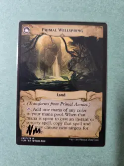 Primal Amulet / Primal Wellspring - Ixalan - NM -MTG - Image 2