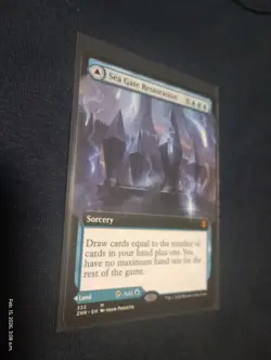 Mint/Near-Mint, English - 1 x MTG Sea Gate Restoration - Extended Art Zendikar R - Image 1