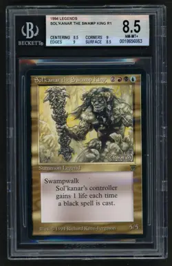 ***BGS 8.5 Quad++ Sol'kanar the Swamp King** MTG Legends Magic Kid Icarus - Image 1