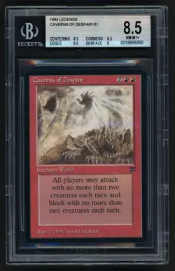 ***BGS 8.5 Quad++ Caverns of Despair** MTG Legends Magic Kid Icarus - Image 1