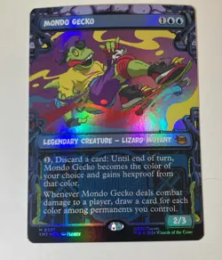 MTG Mondo Gecko (Showcase) Teenage Mutant Ninja Turtles Mythic Foil #231 - Image 1