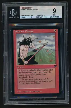 ***BGS 9 Winds of Change** MTG Legends Magic Kid Icarus - Image 1