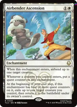 Airbender Ascension [TLA - 6] - NM [Foil] TCG MTG - Image 1