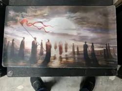 Seb McKinnon MTG Kickstarter Signed Stitched Playmat "Promise of Tomorrow" NEW - Image 1