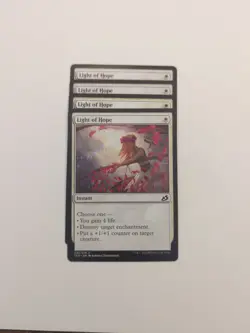 (4) Light of Hope *PLAYSET* Ikoria: Lair of Behemoths Regular NM MTG - Image 1