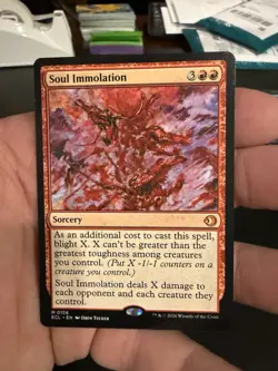 Soul Immolation Lorwyn Eclipsed Regular NM 156 - Image 1