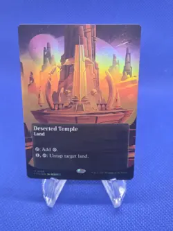 Magic the Gathering Edge of Eternities Deserted Temple 0056 Borderless Foil NM - Image 1