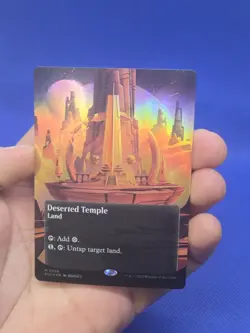 Magic the Gathering Edge of Eternities Deserted Temple 0056 Borderless Foil NM - Image 2