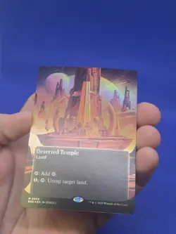 Magic the Gathering Edge of Eternities Deserted Temple 0056 Borderless Foil NM - Image 3