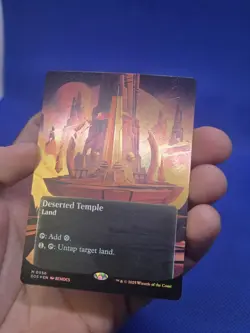Magic the Gathering Edge of Eternities Deserted Temple 0056 Borderless Foil NM - Image 4