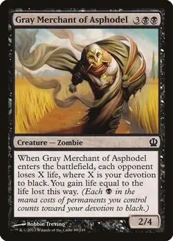 MTG Gray Merchant of Asphodel ** Theros ** English (NM) - Image 1