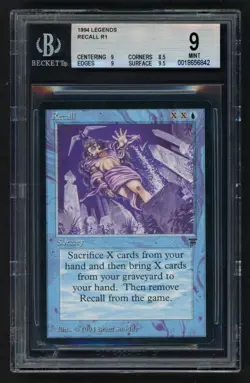 ***BGS 9 Recall** MTG Legends Magic Kid Icarus - Image 1