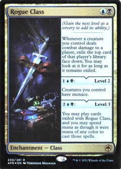 Rogue Class #230/281 MTG Adventures in the Forgotten Realms Rare Near Mint - Image 1