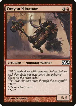 MTG Canyon Minotaur ** Magic 2014 ** English (NM) - Image 1