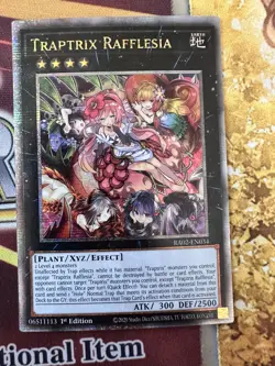 Traptrix Rafflesia RA02-EN034 - Quarter Century Secret Rare - 1st Ed NM Yugioh - Image 1