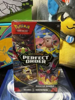 Pokemon Mega Evolution Perfect Order Booster Bundle (6 Packs) New Sealed - Image 1