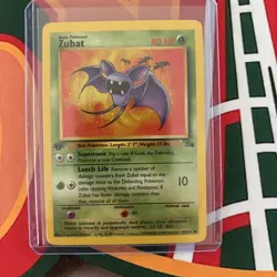 1999 Pokemon TCG 1st Edition Fossil #57/62 Zubat - Image 1
