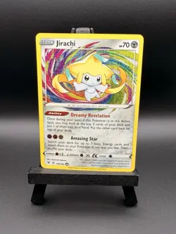 Pokemon Jirachi 119/185 Swsh04 Vivid Voltage Amazing Rare Holo English 70 HP - Image 1
